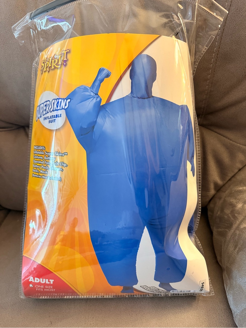 NFL Blue Inflatable Superskins Kids Costume